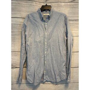 Premium by Jack & Jones Blue Button Down Shirt Size L